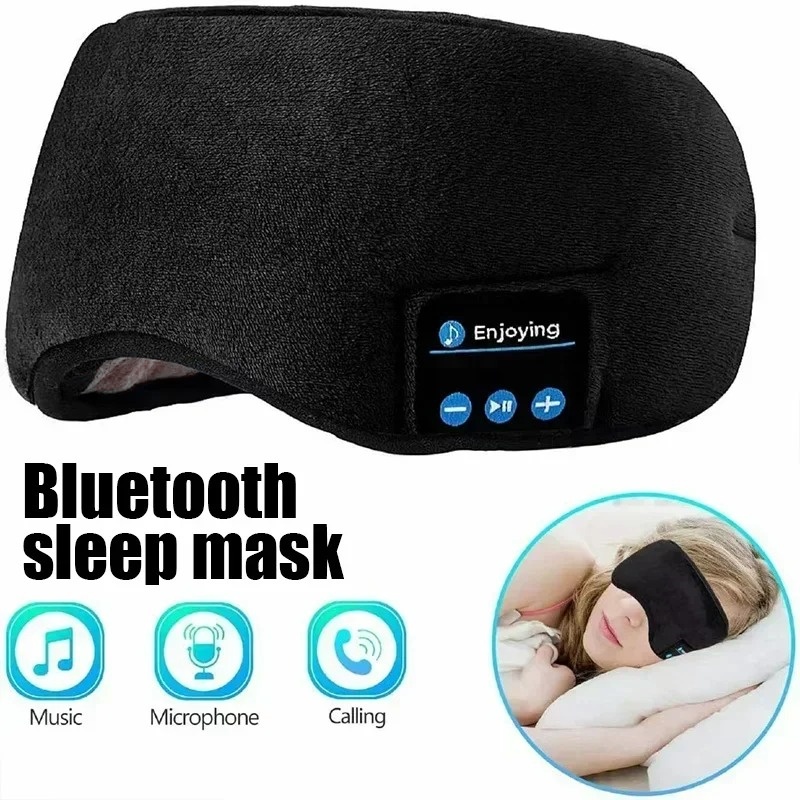 Sleep Mask Headphones Bluetooth - หน้ากากปิดตา 3 มิติ พร้อมหูฟังบลูทูธ สำหรับฟังเพลง นอนหลับ