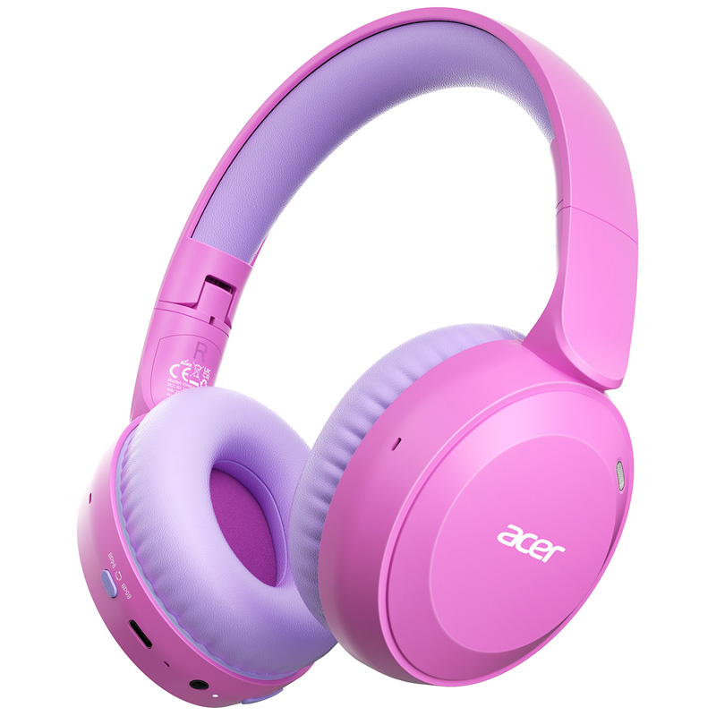 Anc Wireless Over Ear Headphones - หูฟังบลูทูธสำหรับเด็ก Acer OHR668 รุ่น 6.0 ปรับระดับเสียงได้