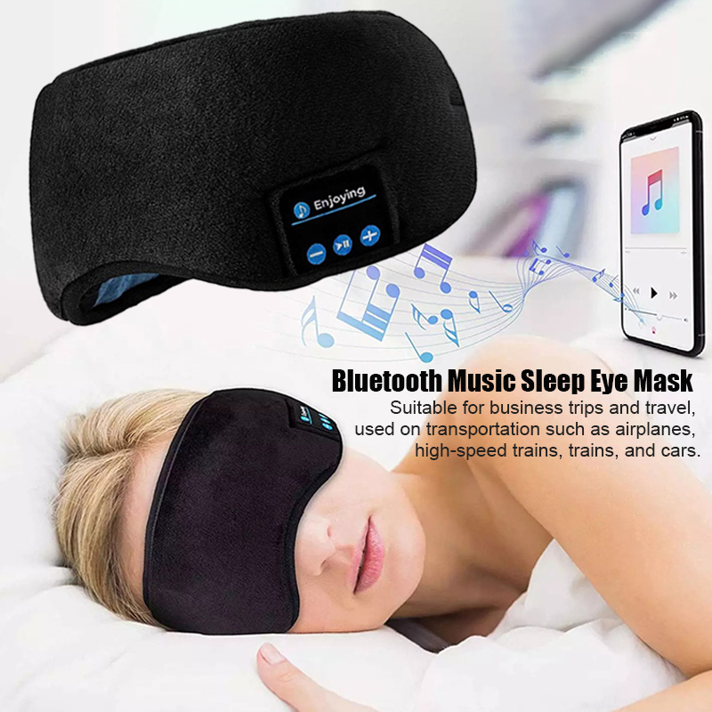 Sleep Mask Headphones Bluetooth - หูฟังไร้สายบลูทูธ Sleeping Eye Mask หูฟังสมาร์ทเพลง Sleep