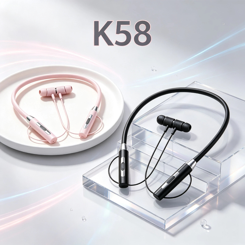 หูฟังบลูทูธ K58 รุ่นใหม่ แบบคล - Magnetic Neckband Sports Earphones บทวิจารณ์และราคา