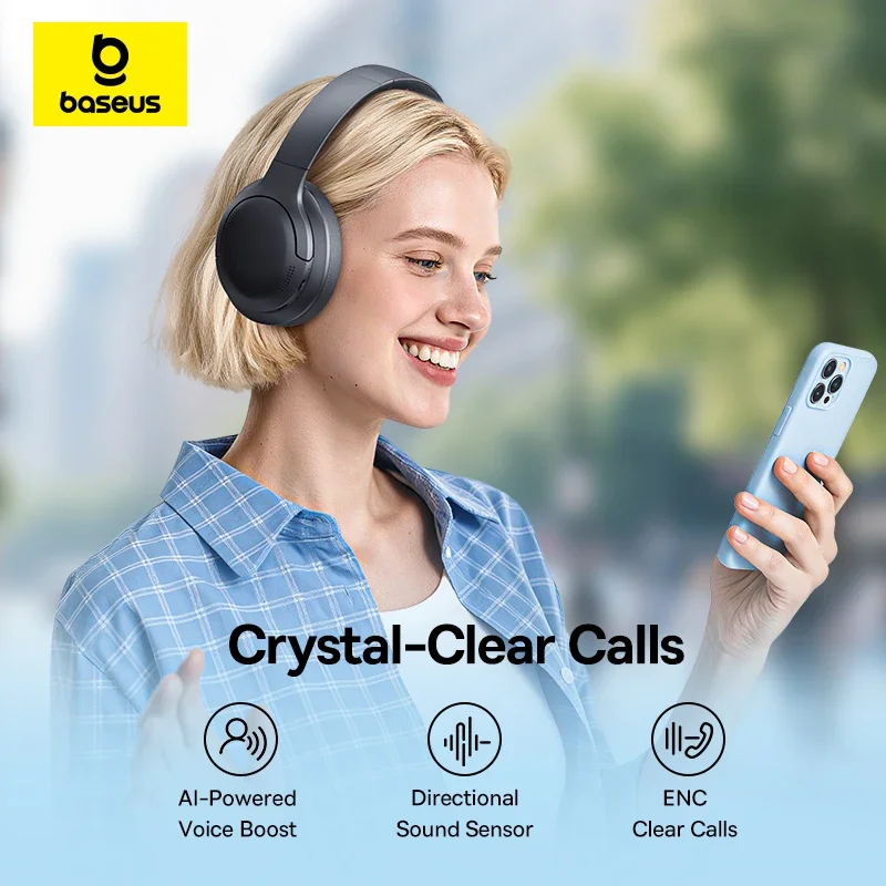 หูฟังไร้สาย Baseus BH1 Lite บล - Anc Wireless Over Ear Headphones บทวิจารณ์และราคา