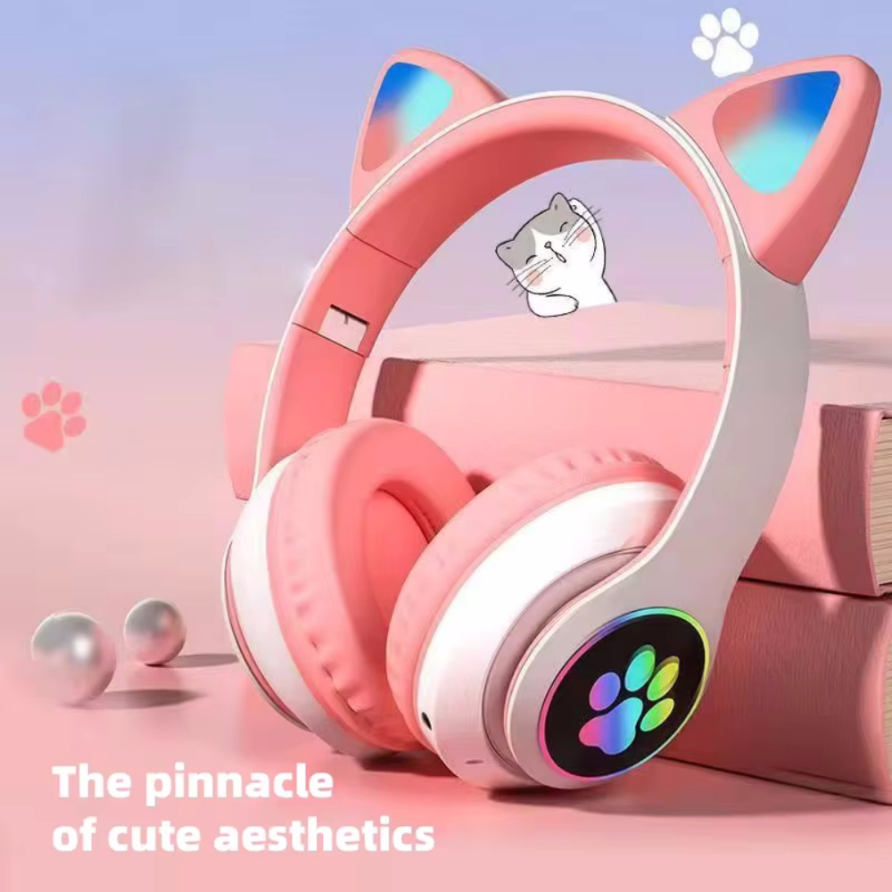 ชุดหูฟังที่รองรับบลูทูธหูแมวน่ - Cat Ear Bluetooth Headset Led บทวิจารณ์และราคา