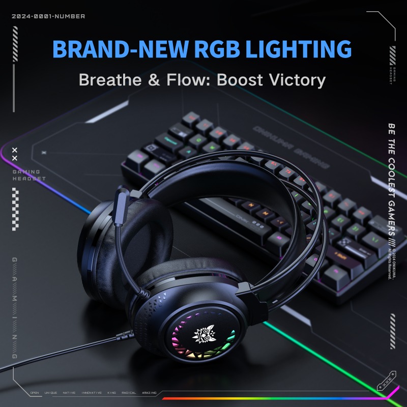 หูฟังเกมมิ่งแบบมีสาย ONIKUMA X - Gaming Headset With Mic Rgb บทวิจารณ์และราคา