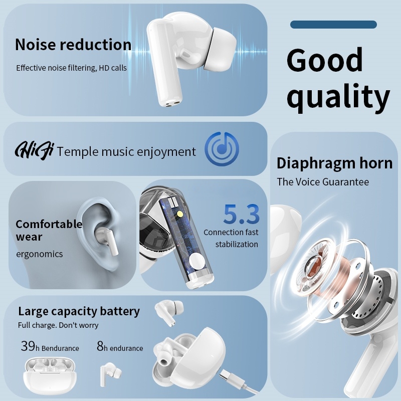 ชุดหูฟังบลูทูธไร้สายรุ่นใหม่ ช - Headphones บทวิจารณ์และราคา