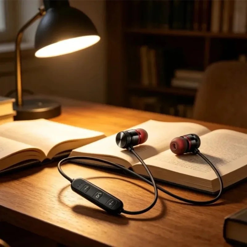 1/2/3/4 ชิ้น หูฟังบลูทูธแบบคล้ - Magnetic Neckband Sports Earphones บทวิจารณ์และราคา