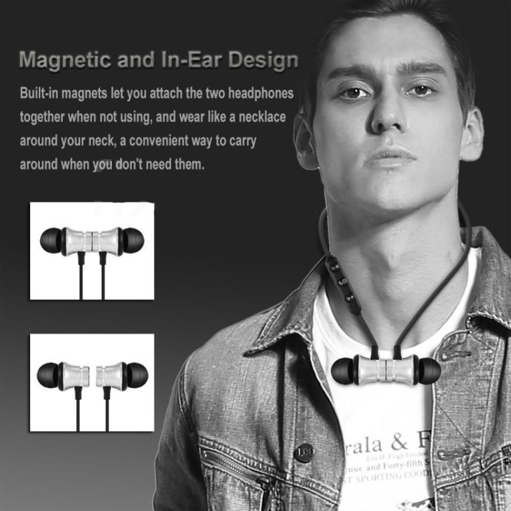 หูฟังชนิดใส่ในหูแบบคล้องคอการด - Magnetic Neckband Sports Earphones บทวิจารณ์และราคา
