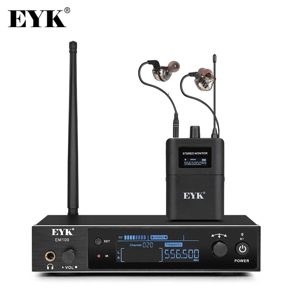 Eyk ระบบควบคุม EM100สเตอริโอแบ - In Ear Monitors For Singers บทวิจารณ์และราคา