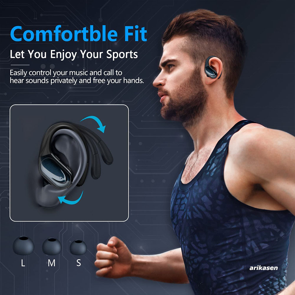หูฟังไร้สายกีฬาบลูทูธ 5.3 หูฟั - Anc Wireless Over Ear Headphones บทวิจารณ์และราคา