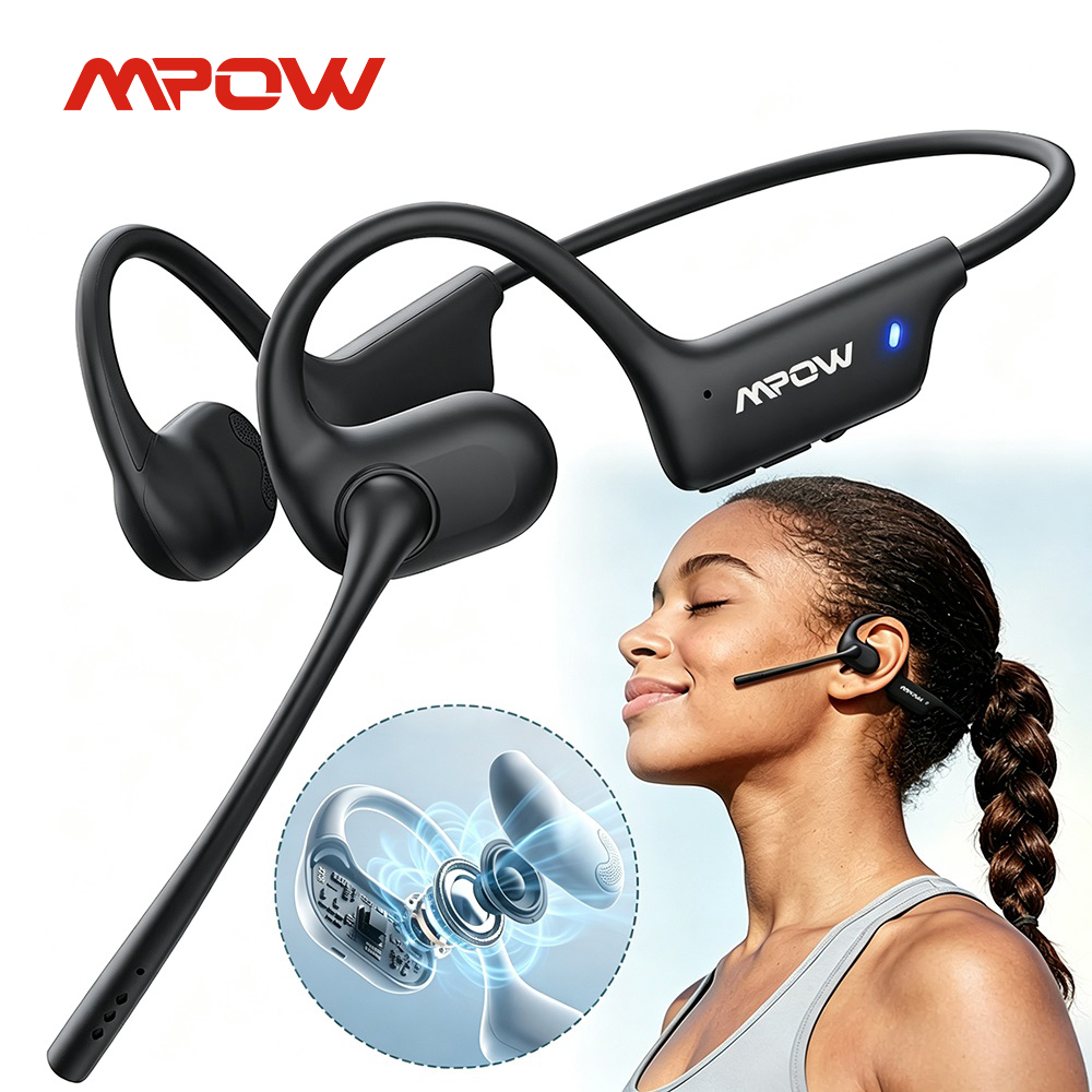 หูฟัง Mpow O1 แบบเปิดหูสำหรับเ - Open Ear Air Conduction Headphones บทวิจารณ์และราคา