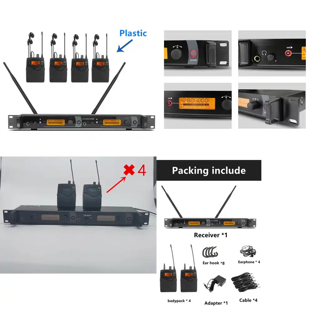 572-603mhz 2050EX ชุดส่งสัญญาณ - In Ear Monitors For Singers บทวิจารณ์และราคา